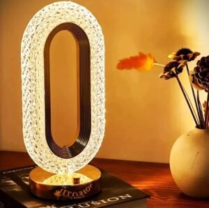 Oval Crystal Night Lamp