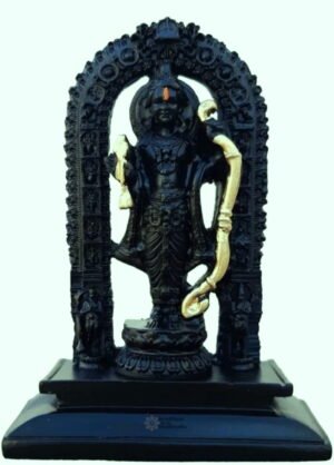 ellberg Ram Lala 3D Digital Painted Table Top Frame Ram Lala Ayodha Murti Idol Showpiece Decorative Showpiece - Image 5