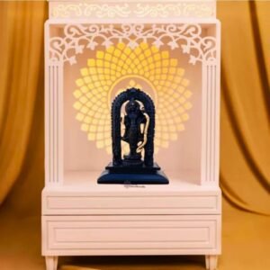 ellberg Ram Lala 3D Digital Painted Table Top Frame Ram Lala Ayodha Murti Idol Showpiece Decorative Showpiece - Image 4