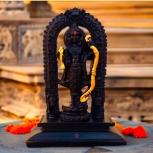 ellberg Ram Lala 3D Digital Painted Table Top Frame Ram Lala Ayodha Murti Idol Showpiece Decorative Showpiece - Image 2