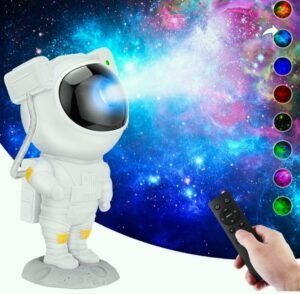 MILONI USA Galaxy Night Light Astronaut Space Star Projector Nebula 360° Adjustable Head Night Lamp  (22.5 cm, White) - Image 4