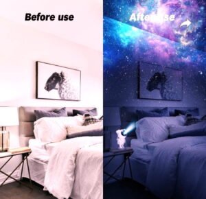 MILONI USA Galaxy Night Light Astronaut Space Star Projector Nebula 360° Adjustable Head Night Lamp  (22.5 cm, White) - Image 5